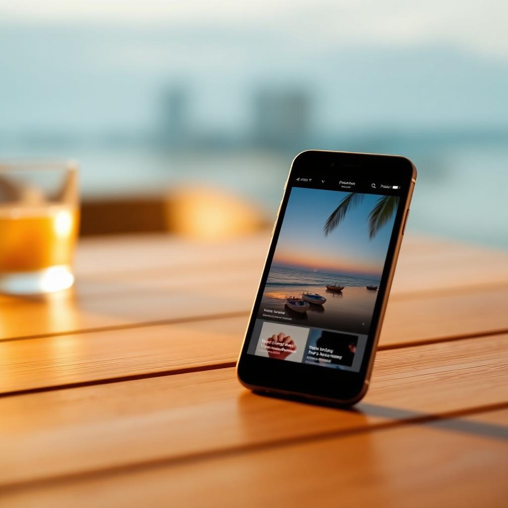 Site responsivo mobile de pousada em Paraty exibido em celular